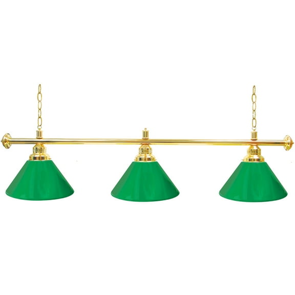 Trademark Gameroom Green 3-Shade Hanging Lamp