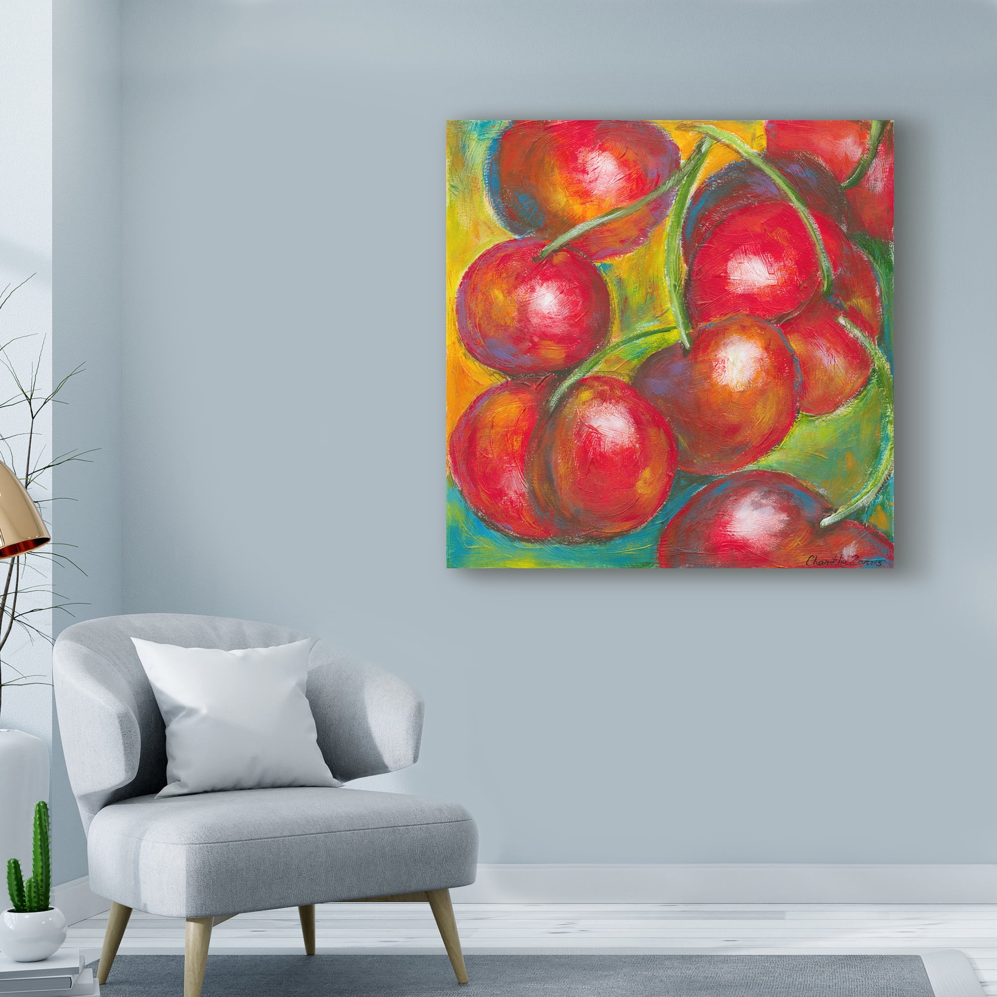 Trademark Fine Art 'Abstract Fruits III' Canvas Art by Chariklia Zarris