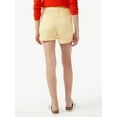 thumbnail image 2 of Free Assembly Women’s Rolled Cuff Jean Shorts, 4” Inseam, Sizes 0-22, 2 of 5