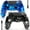blue&black, variant on ISHAKO 2Pack Wireless Controller for P4/PC, with Double Vibration, 6-Axis Motion Control-Pink&Black