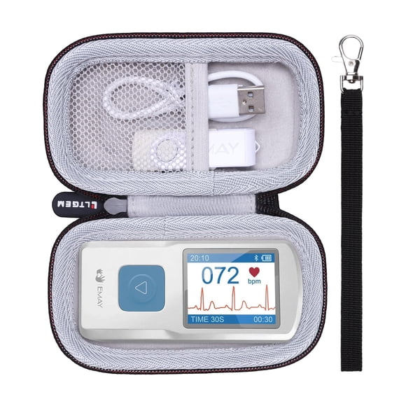 Estuche rígido LTGEM compatible con el Monitor ECG portátil EMAY