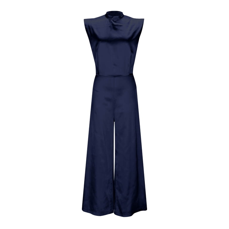 jumpsuit dress for dinner Black One-Shoulder Straight Leg Jumpsuit for Dinner Plans