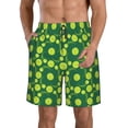 thumbnail image 1 of Balery Tennis Balls Traje de Baño Estilo Hawaiano para Hombre, Shorts de Secado Rápido con Bolsillos-3X-Large, 1 of 6