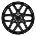 thumbnail image 2 of OE Wheels CV62 22 Inch Rims and Tires Fit Silverado 1500 Style 6x139.7 22x9 Satin Black - Hollander 14078 - TerraMax RT 285/45-22 (Set of 4), 2 of 5