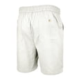 thumbnail image 3 of Domuza Men's Linen Shorts Casual Elastic Waist Drawstring Summer Beach Shorts White 3XL, 3 of 4