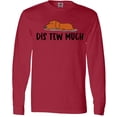 thumbnail image 3 of Inktastic Napping Dis Tew Much Daschund Weiner Dog Brown Long Sleeve T-Shirt, 3 of 5