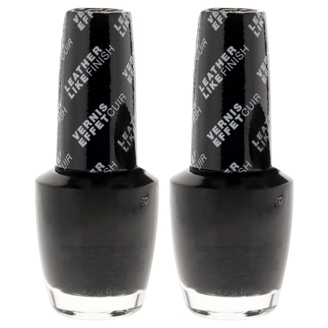 Esmalte de uñas - NL G55 Leather Grease is the Word de OPI para mujeres - Esmalte de uñas de 0,5 oz - Paquete de 2