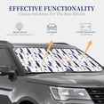 thumbnail image 4 of Daiia Lavender Flowers 2PCS Car Windshield Sun Shade, Foldable Sun Shield for Car Front Window, Auto Sun Blocker Visor Protector Universal for Truck SUV Pickup-Medium, 4 of 7