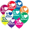 thumbnail image 2 of 25 Pack - We Love Our Residents Balloons, 17", 2 of 2