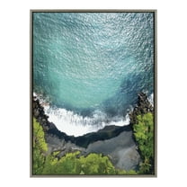 Kate and Laurel Beach Framed Painting, 28 in x 38 in