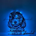 thumbnail image 2 of Shinelab Golden Doodle Metal Sign LED Wall Art, Custom Pet Dog Home Sign Decor 12173, 2 of 3