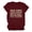 Wine, variant on Fesfesfes Essentials Shirt Women Fashion Crewneck Printed Short Sleeve T-shirt Casual Loose Shirt Tops Womens Short Sleeve Shirts L(US:8)
