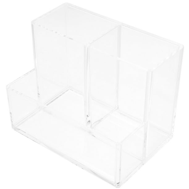 GOOHOCHY Soportes acrílicos de acrílico Soporte de cepillo de maquillaje Desk Soporte de lápiz de lápiz Papencerio de almacenamiento de almacenamiento