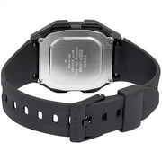 Casio Mens Multi-Function Alarms Digital Sport Watch, Black and Gold F201WA-9A