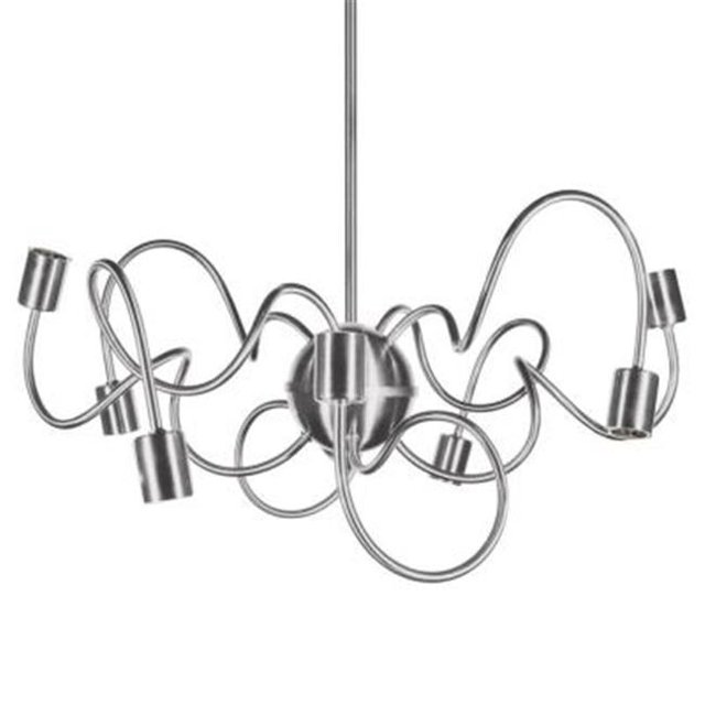 Radionic Hi Tech PEN_WAI-258P-SC_RHT 25 in. Whurler 8 Light Satin Chrome Pendant