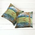 thumbnail image 2 of Ambesonne Beach Throw Pillow Cover 2 Pack, Trees in Tropical Land, 24", Multicolor, 2 of 6