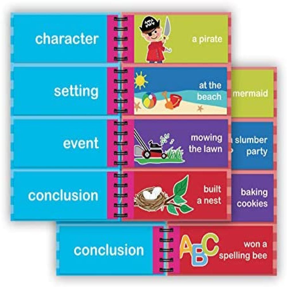 Build a Story and Build... B-THERE Bundle of 2 Flip Activity Books for Children 