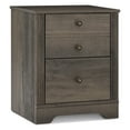 thumbnail image 2 of Side Table, End Table Night Stand with Two Sliding Large Drawers and Ample Storage Space, Espresso, 2 of 5