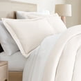 thumbnail image 4 of Comfort Canopy 2-Pack Pillow Shams Set - Ultra Soft & Breathable, King, Ivory, 4 of 11