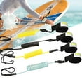 thumbnail image 2 of HLONK Stand-Up Paddle Board Surfboard Coiled Leash Leash Hand Rope Wrist Strap with Adjustable Ankle Cuffs for Paddleboard, 2 of 8