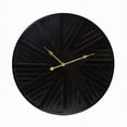 thumbnail image 3 of Melrose Round Numberless Wall Clock - 19.5" - Black and Gold, 3 of 3