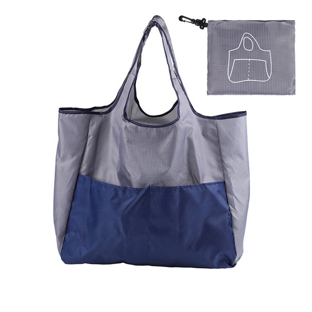 Bolsa de protección del medio ambiente, bolsa de compras plegable portátil, bolsa de compras de supermercado, bolsa de mano grande de tela Oxford