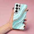 thumbnail image 2 of SKLYDDI Multicolor Minimalist Marble for Galaxy A51 Case - Flowing Design with Glitter Sparkle Elements, TPU, Flexible, Aesthetic Cute, 2 of 7