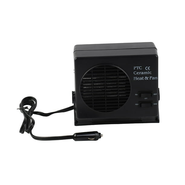 Ventilador De Calentador De Automóvil, Calentador De Automóvil Portátil De 12V 300W Y Ventilador De Calefacción De Vehículo De Cerámica De Desfantil