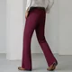 thumbnail image 5 of Pantalones de traje para hombre, drapeados, fluidos, de pierna ancha, con boca acampanada, ajustados, para oficina, para trabajo, de verano, acampanados, chinos, para hombre, sastrería elegante, 5 of 5