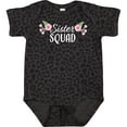 thumbnail image 3 of Inktastic Sister Squad with Pink Flowers Boys or Girls Baby Bodysuit, 3 of 5