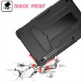 thumbnail image 4 of Epicgadget Case for Samsung Galaxy Tab S8+ 12.4 SM-X800/X806 (2022) - Dual Layer Protective Hybrid Cover Case With Kickstand For Galaxy Tab S8 Plus 12.4 Inch Released in 2022 (Black/Black), 4 of 4