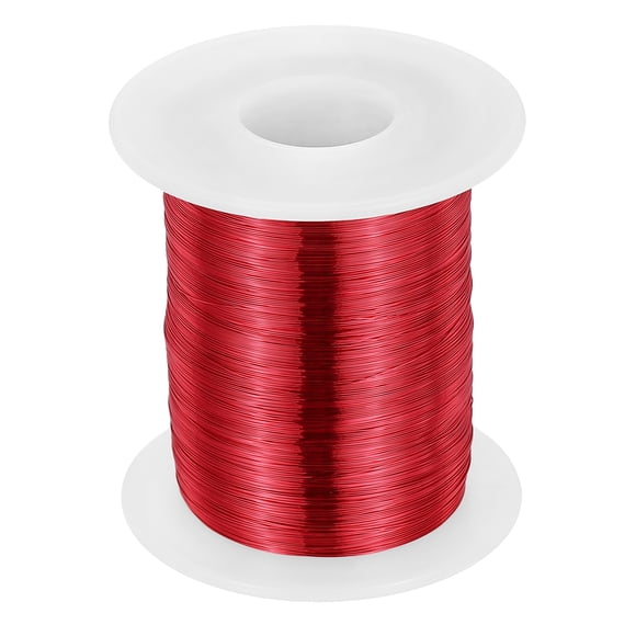 Uxcell 32 AWG Magnet Wire 32 Gauge Enameled Copper Wire 8 oz Magnetic Coil Wire for Transformer Motor Electric 155℃(311℉)