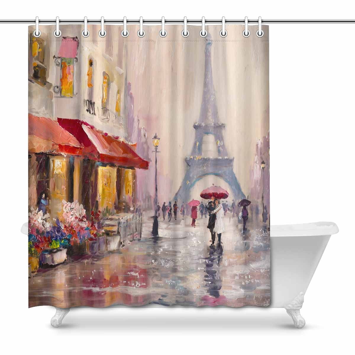 MKHERT Modern Art A Pair of Lovers in France Paris Eiffel Tower Home