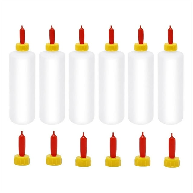 6 Biberones para Cabras de 400 Ml/13,5 Oz y 12 Tetinas, para Corderos y Cabritos, para Ganado Ovino, Ternero .