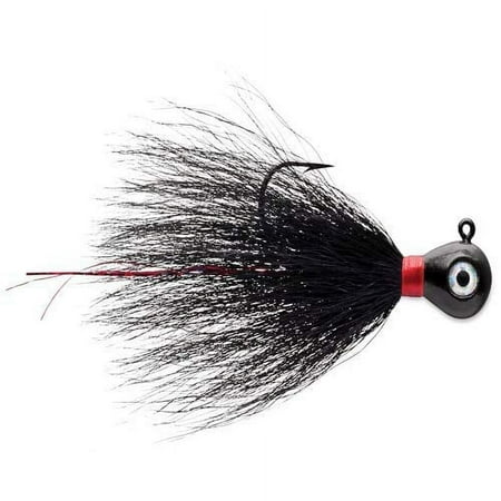 UPC: 0043193141020 | VMC Bucktail Jig  3/8 Oz High Carbon  Black  2 Pack – BKJ38-BLK