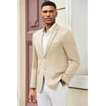 thumbnail image 3 of COOFANDY Mens Blazer Jacket Slim Fit Casual Suit Jacket 2 Button Lightweight Summer Sport Jacket, 3 of 10