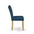 thumbnail image 5 of East West Furniture ABP4T55 - Set of 2 - Parson Chairs- Upholstered Dining Chairs Includes Wirebrushed Black Wooden Structure with Black Linen Fabric Seat and Simple Back, 5 of 8