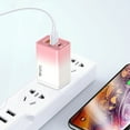 thumbnail image 3 of 30W GaN Fast Charger, QC3.0 Multi-Port with USB-C & USB, LED Indicator, US Plug, Portable Charger for Multiple Devices, 3 of 6