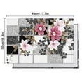 thumbnail image 5 of Pioneer Flower Floral Print Pattern Summer Placemats Table Placemats Set Of 6-Linen Kitchen Washable Placemats Table Mats 12x18 Inch Non-Slip Heat Resistant, 5 of 5