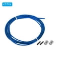 thumbnail image 3 of Uxcell 10Ft Speed Jump Rope Replacement Cable 2.5mm Professional Skipping Rope Steel Wire Replace Blue 2 Pack, 3 of 6