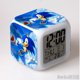 thumbnail image 3 of Admira el despertador Sonic The Hedgehog Sonic The Sonic Boy, creativo, para estudiantes, 8 x 8 x 8 cm, con luz LED, pantalla de hora, semana y mes, 3 of 5