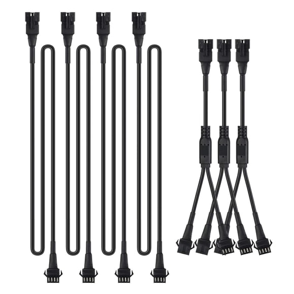 Cables de extensión y divisores para tira de luz LED RGB Underglow