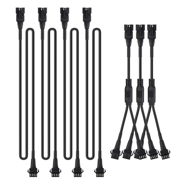 Cables de extensión y divisores para tira de luz LED RGB Underglow