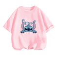 thumbnail image 3 of Ropa de niña Stitch de 3 a 12 años, camiseta para niños, camiseta de verano 2024 para bebés, ropa para niños, ropa para niñas, mono de camión para niños, 3 of 5