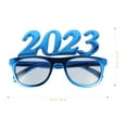 thumbnail image 3 of Shisuyan Simple Design Party Decor Eyeglasses Props Blue 1 Pair 5.5x5.1x3.4in, 3 of 8