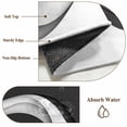 thumbnail image 6 of Round Rugs 7Ft, Black Grey Ombre Round Area Rug Washable Indoor Throw Carpet, Abstract Moire Art Modern Geometric Large Non Slip Circle Rug for Dining Room Playroom Home Decor Aesthetic, 6 of 8