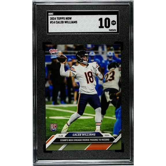2024 Topps Now Caleb Williams Trading Card Graded 10