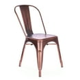 thumbnail image 2 of Design Lab MN LS-9000-COP Dreux Vintage Copper Dining Chair Set of 4, 2 of 7