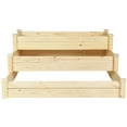 thumbnail image 4 of Topbuy 3 Tier Wooden Raised Garden Bed Planting Box Growing Flower Vegetables Outdoor, 4 of 6