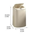 thumbnail image 1 of karymi Automatic Trash Can, 9 Gallon Office & Bathroom Trash Can With Lids, Touchless Sensor Kitchen Trash Can With Light And USB Cable, Smart Garbage Can For Bathr Clearance, 1 of 2